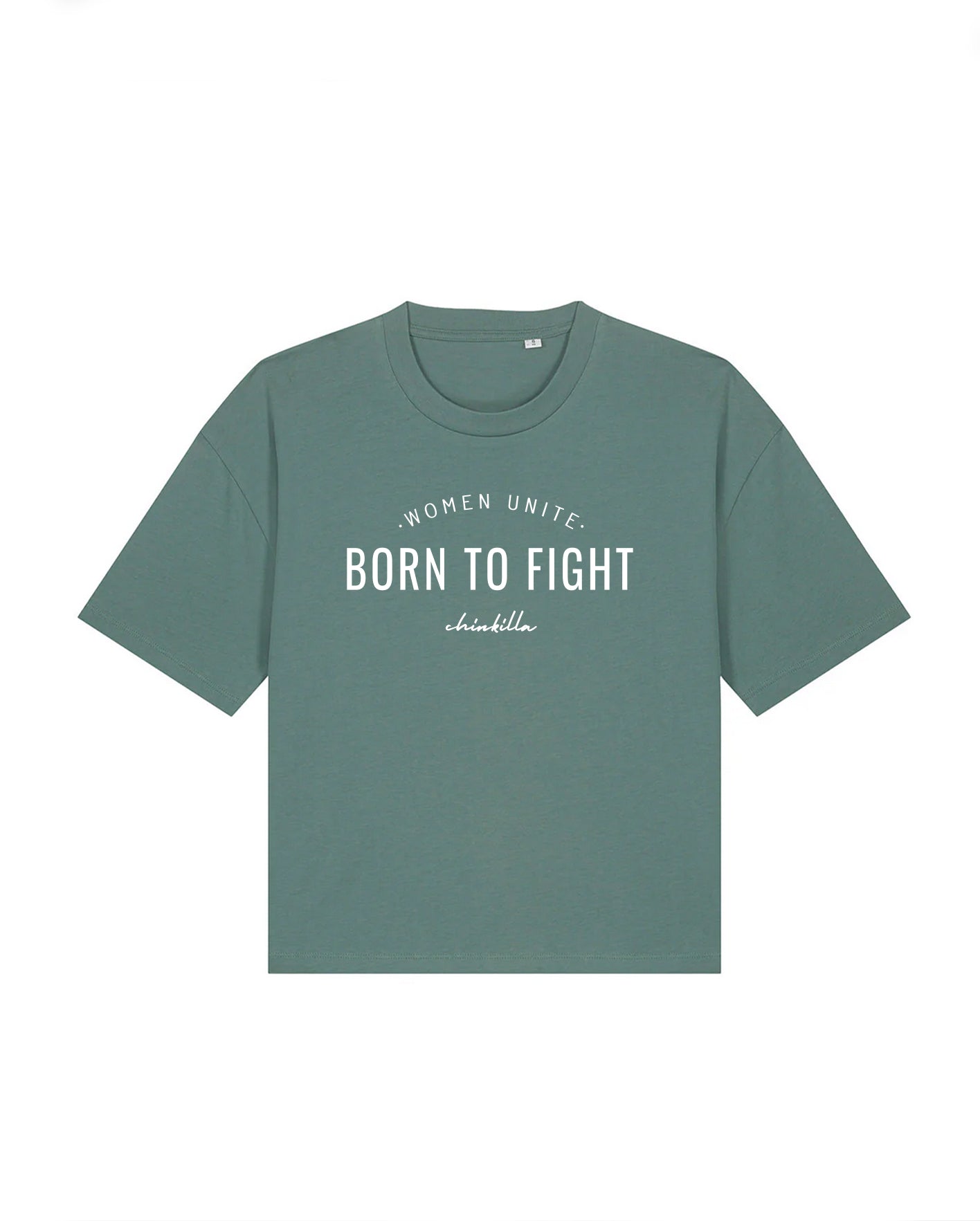 "Born To Fight" Boxy Tee - Black