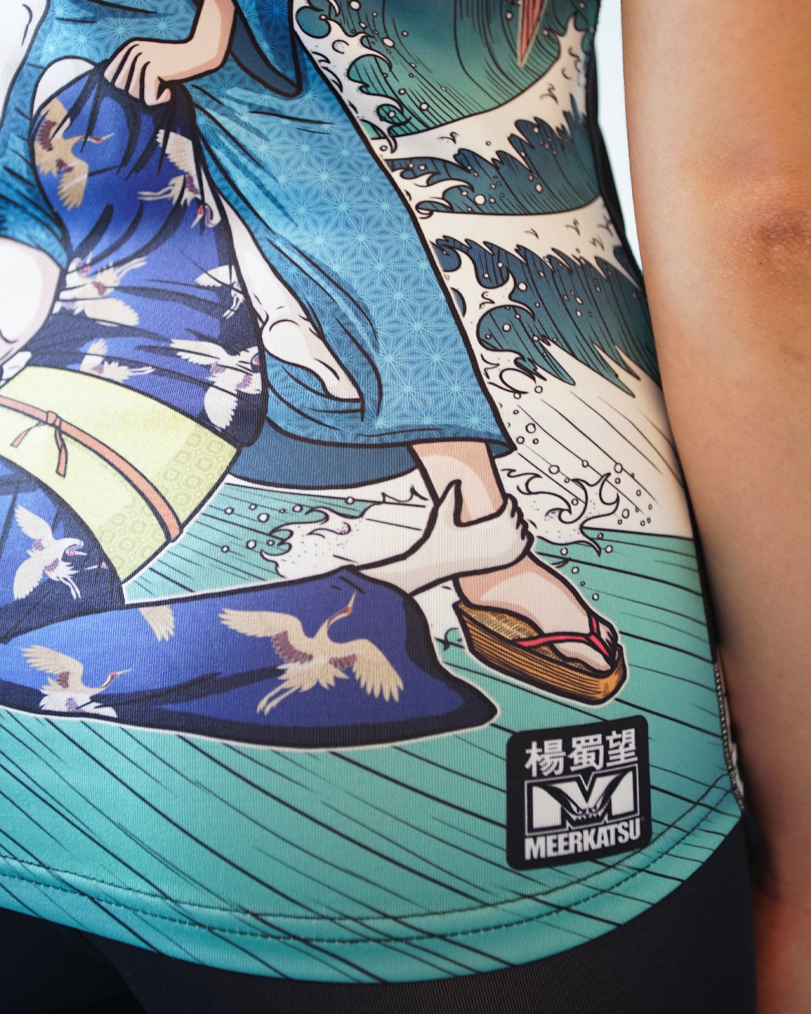 "chinkilla x meerkatsu" Short Sleeve Rashguard