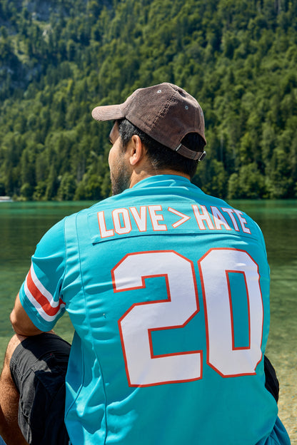 "Love > Hate" unisex Jersey