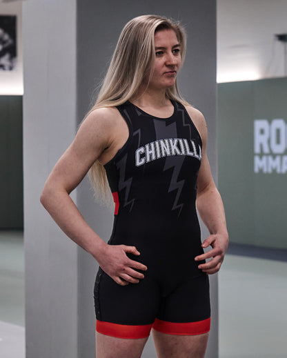 "Thunder" Wrestling Singlet Bundle - Red & Blue